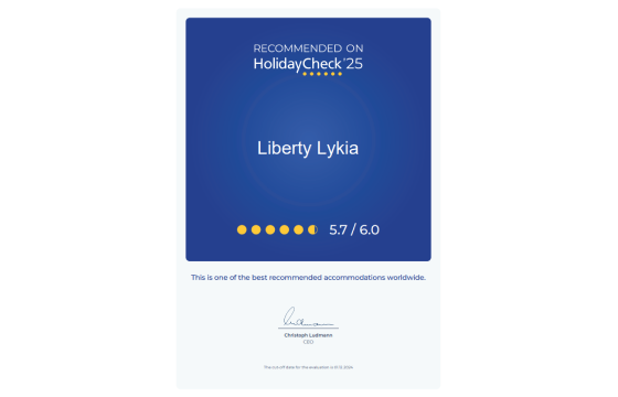 Liberty Oduller Sertifikalar Lykia Holideycheck